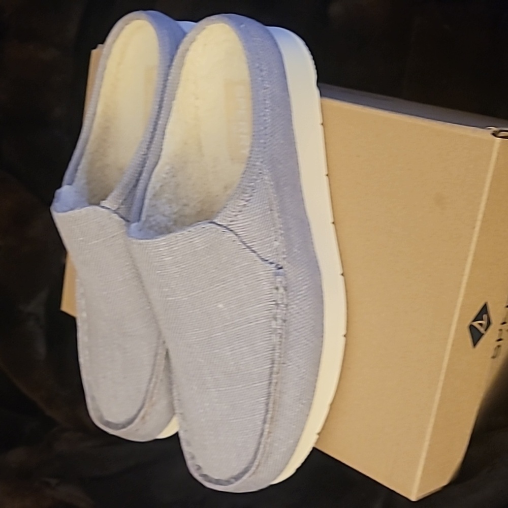Sperry Moc-Sider Mule Gray